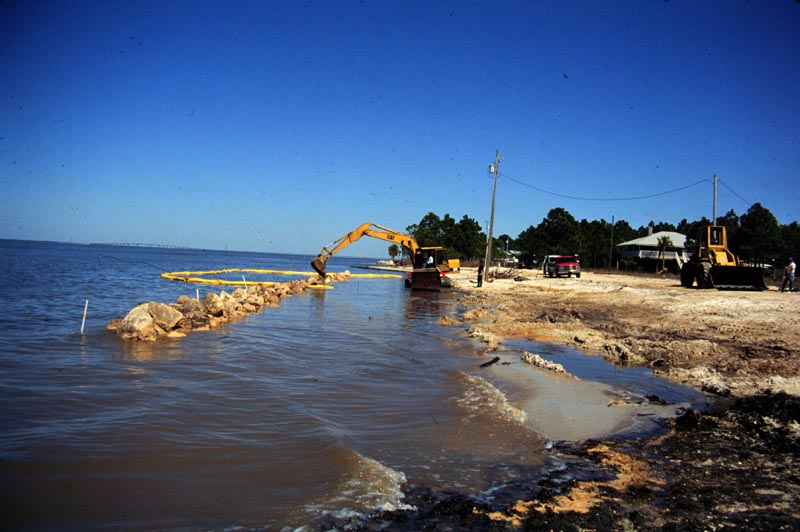 Breakwater construction Sawyer Street